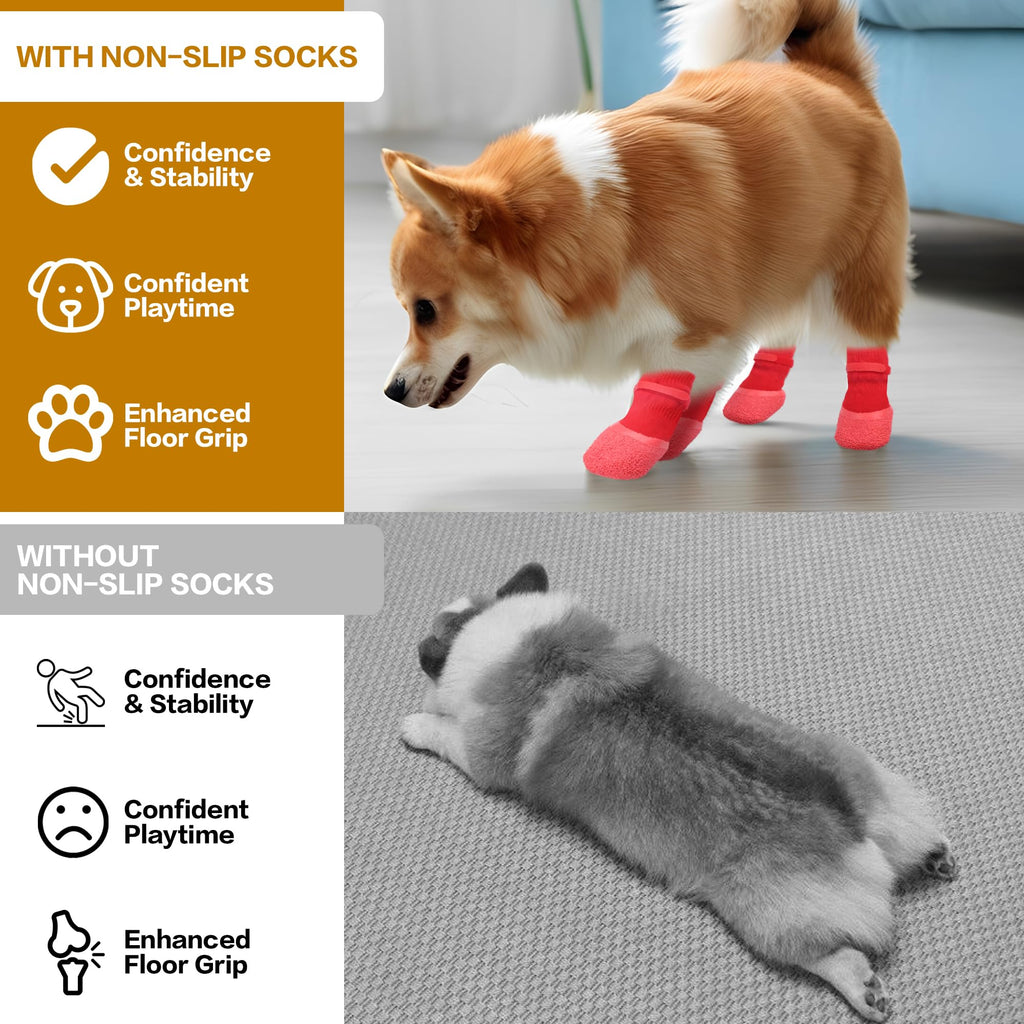 Anti Slip Dog Socks For Hardwood Floors