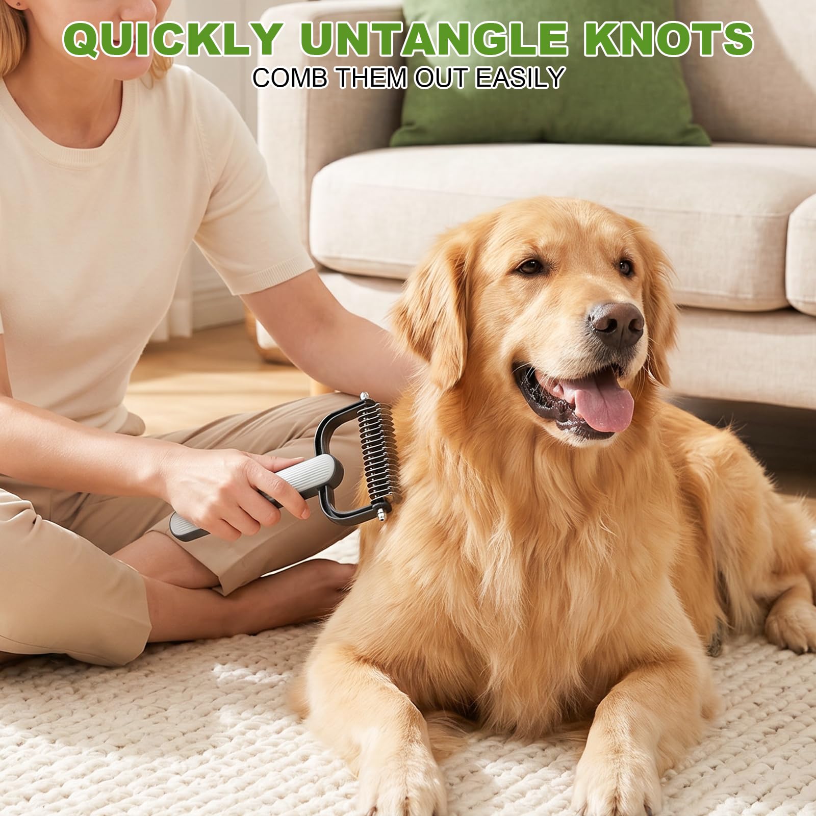 Self-Cleaning Pet Grooming Brush