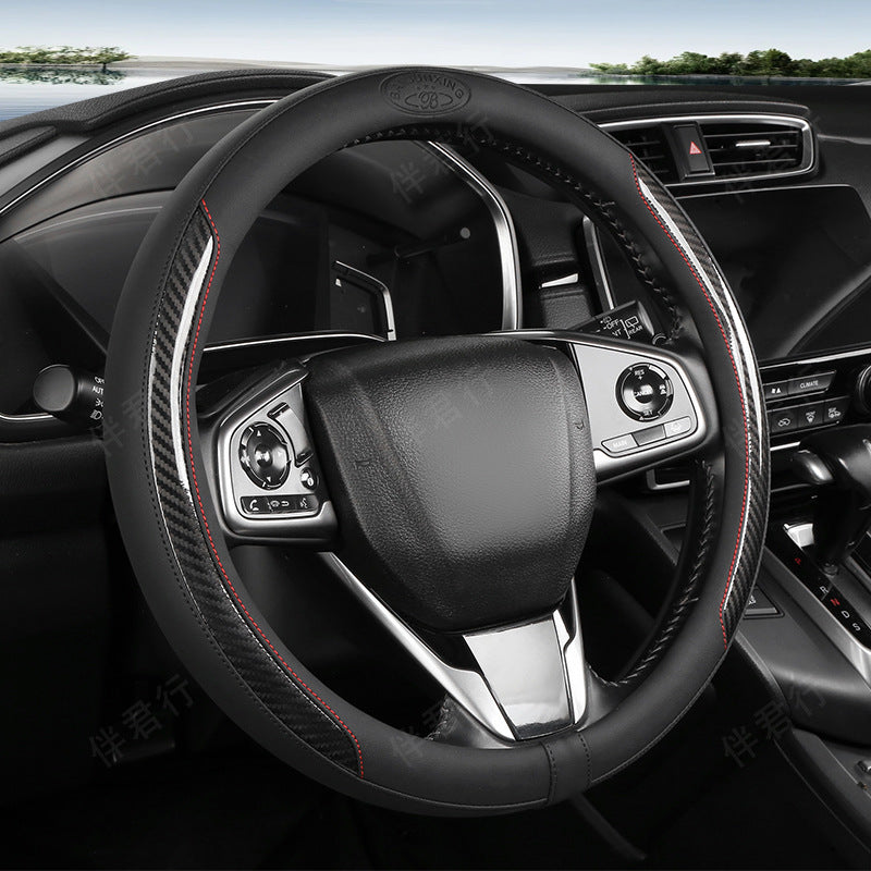 Pastel Steering Wheel Cover Set – close-up