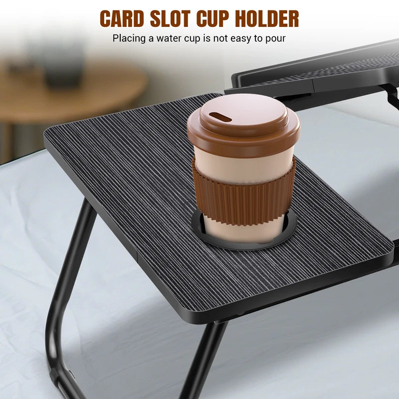 Laptop Desk Laptop Bed Table With Foldable – side view
