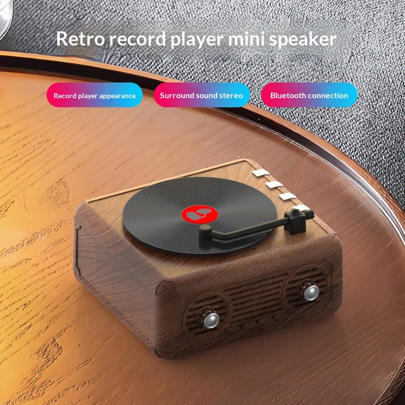 FT07 Retro Turntable Bluetooth Speaker
