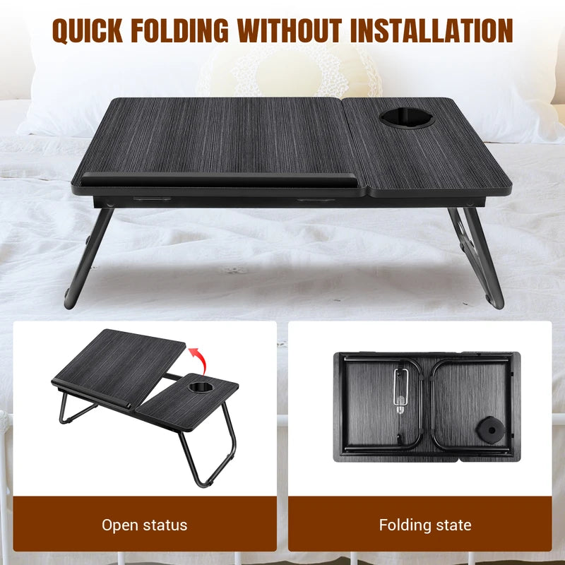 Laptop Desk Laptop Bed Table With Foldable – detail view
