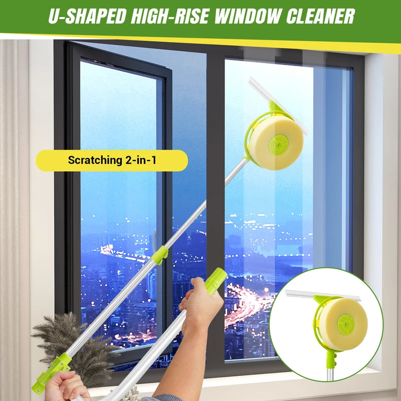 Telescopic Window Cleaning Tool High Rise Window – back view