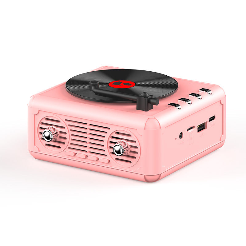 FT07 Retro Turntable Bluetooth Speaker