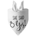 Dog Wedding Bandana My Humans Are Getting – close-up