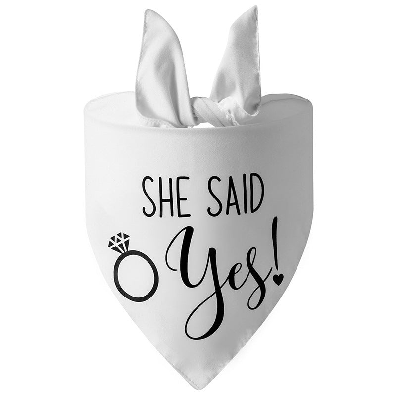 Dog Wedding Bandana My Humans Are Getting – close-up