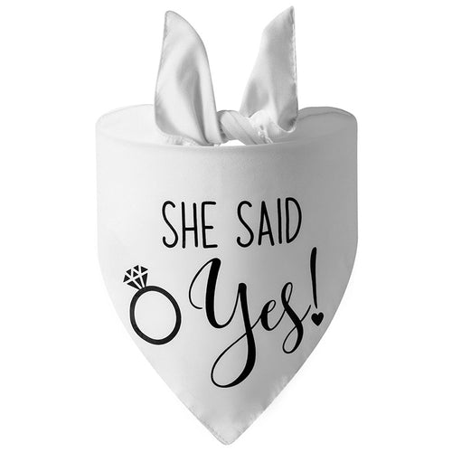 Dog Wedding Bandana My Humans Are Getting – close-up