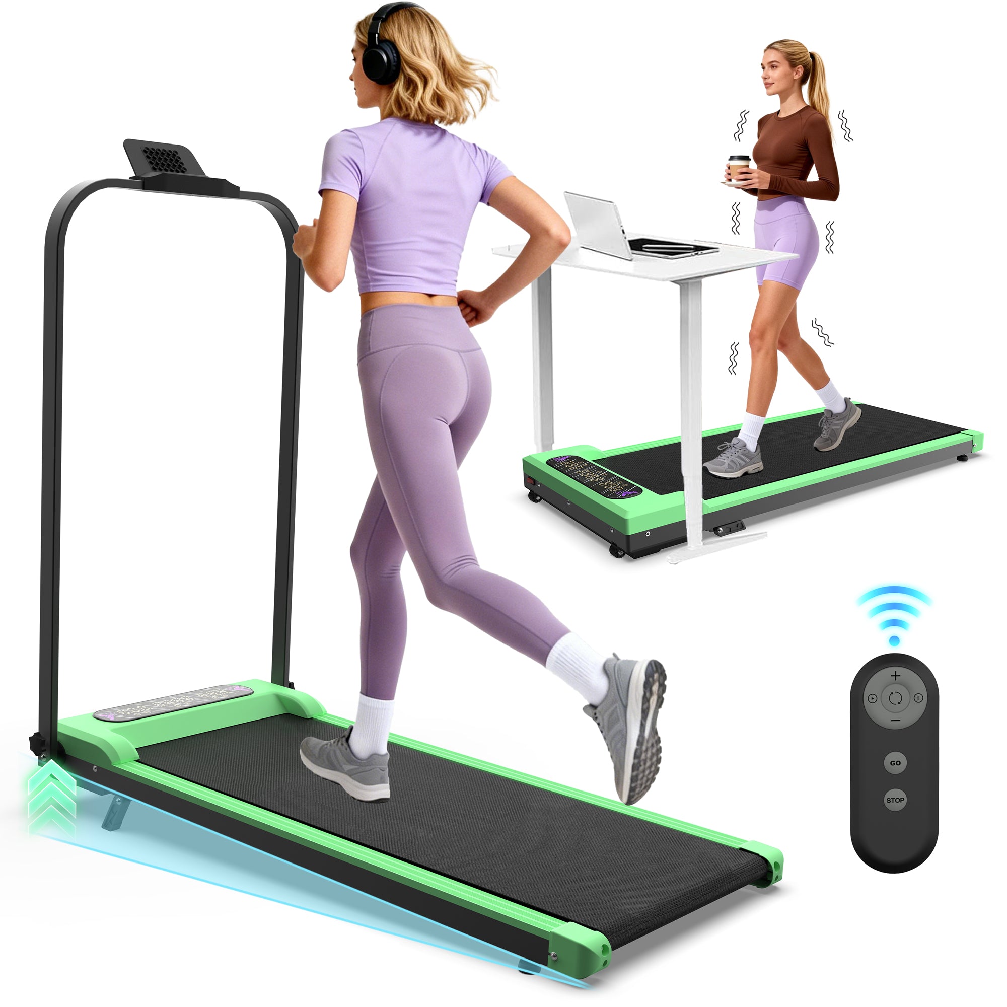 Foldable Treadmill With Handle Bar Incline 2